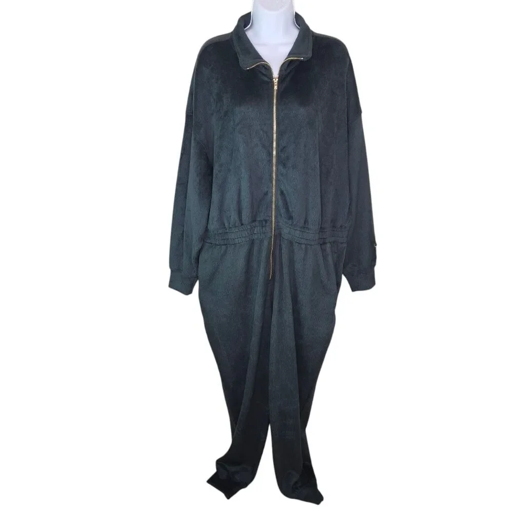 Fabletics Nwt Everpine Cozy Cord Zip Jumpsuit Size 2x